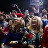 Supporters of President Donald Trump listen to him speak at a campaign rally at Bojangles' Coliseum, Friday, Oct. 26, 2018, in Charlotte, N.C.