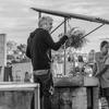 This image released by Netflix shows filmmaker Alfonso Cuaron, left, and actress Yalitza Aparicio on the set of 'Roma.' 
