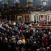 House Speaker Nancy Pelosi administers the oath to members of the 116th Congress at the U.S. Capitol in Washington, Thursday, Jan. 3, 2019.