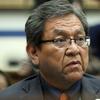Navajo Nation President Russell Begaye, is seen on Capitol Hill in Washington, Thursday, Sept. 17, 2015