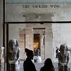 A sign with the Sackler name is displayed at the Metropolitan Museum of Art in New York, Thursday, Jan. 17, 2019. 
