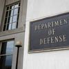 This photo shows a sign for the Department of Defense at the Pentagon, Friday, April 19, 2019, in Washington. 