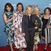 Cast members Tina Fey, left, Maya Rudolph, Amy Poehler, Paula Pell, Rachel Dratch, Ana Gastayer and Emily Spivey attend the premiere of 'Wine Country' at The Paris Theatre on Wednesday, May 8, 2019.