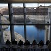 Representatives from seven states and the federal government sit during a news conference at Hoover Dam before a ceremony for a Colorado River drought contingency plan, Monday, May 20, 2019