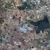 This Copernicus Sentinel-2 Satellite image provided by Maxar Technologies shows Chembarambakkam Lake in Chennai, India before the drought. 