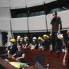 Protesters gather inside the meeting hall of the Legislative Council in Hong Kong.