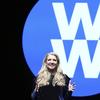 Weight Watchers, Weight Watchers President and Chief Executive Officer Mindy Grossman speaks at a global employee event in New York. 