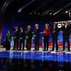 Democratic presidential candidates being introduced at the primary debate hosted by ABC on the campus of Texas Southern University Thursday, Sept. 12, 2019, in Houston. 