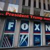 A headline about President Donald Trump is shown outside Fox News studios, Wednesday, Nov. 28, 2018, in New York.