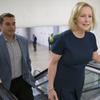 Sen. Kirsten Gillibrand, D-N.Y., right, heads to the Senate for a vote, on Capitol Hill, Tuesday, Sept. 24, 2019 in Washington.