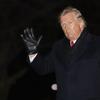 President Donald Trump waves upon arrival back to the White House from a campaign rally in Battle Creek, Mich., early Thursday, Dec. 19, 2019. In Washingtom. Trump was impeached by the House.