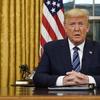 President Donald Trump speaks in an address to the nation from the Oval Office at the White House about the coronavirus Wednesday, March, 11, 2020, in Washington. 