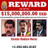 This image provided by the U.S. Department of Justice shows a reward poster for Nicolas Maduro that was released on Thursday, March 26, 2020. 