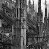 Duomo di Milano, with lots of tourists.