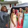 Madison Hall poses for a photo with five friends. The group planned a small party after their senior prom was canceled.