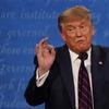 President Donald Trump gestures while speaking during the first presidential debate Tuesday, Sept. 29, 2020, at Case Western University and Cleveland Clinic, in Cleveland, Ohio. 