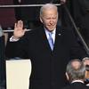 oe Biden is sworn in as the 46th president of the United States by Chief Justice John Roberts as Jill Biden holds the Bible during the 59th Presidential Inauguration at the U.S. Capitol in Washington,