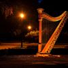 harp in a park