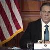 In this image taken from video, New York Gov. Andrew Cuomo speaks during a news conference Friday, Feb. 19, 2021, in Albany, N.Y.