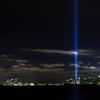 Tribute in Light, as seen from Brooklyn