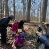 Urban botanist Marielle Anzelone guiding a forest walk at Alley Pond Park in Queens.