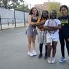 Gabby (far left) and other participants in the Kings County Tennis League
