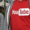 A red t-shirt with the YouTube logo.