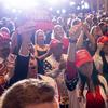 Supporters stand and cheer for former President Donald Trump as he announces that he is running for president for the third time at Mar-a-Lago in Palm Beach, Fla., Tuesday, Nov. 15, 2022.