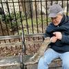 The Squirrel Whisperer of City Hall Park with his best bud, BC. 