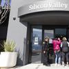 Security guards let individuals enter the Silicon Valley Bank's headquarters in Santa Clara, Calif., on Monday, March 13, 2023. 