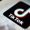 TikTok's logo on a screen