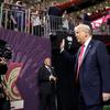  U.S. President Donald Trump walks onto the field prior to Super Bowl LIX between the Kansas City Chiefs and the Philadelphia Eagles at Caesars Superdome on February 09, 2025 in New Orleans, Louisiana