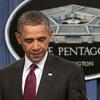 US President Barack Obama, speaks about the Defense Strategic Review, outlining Defense budget priorities and cuts, during a press briefing at the Pentagon in Washington