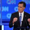 GOP presidential candidate, former Massachusetts governor Mitt Romney speaks during the Florida Republican Presidential debate