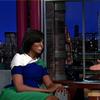 Michele Obama appeared on 'Late Night with David Letterman' on Monday night.