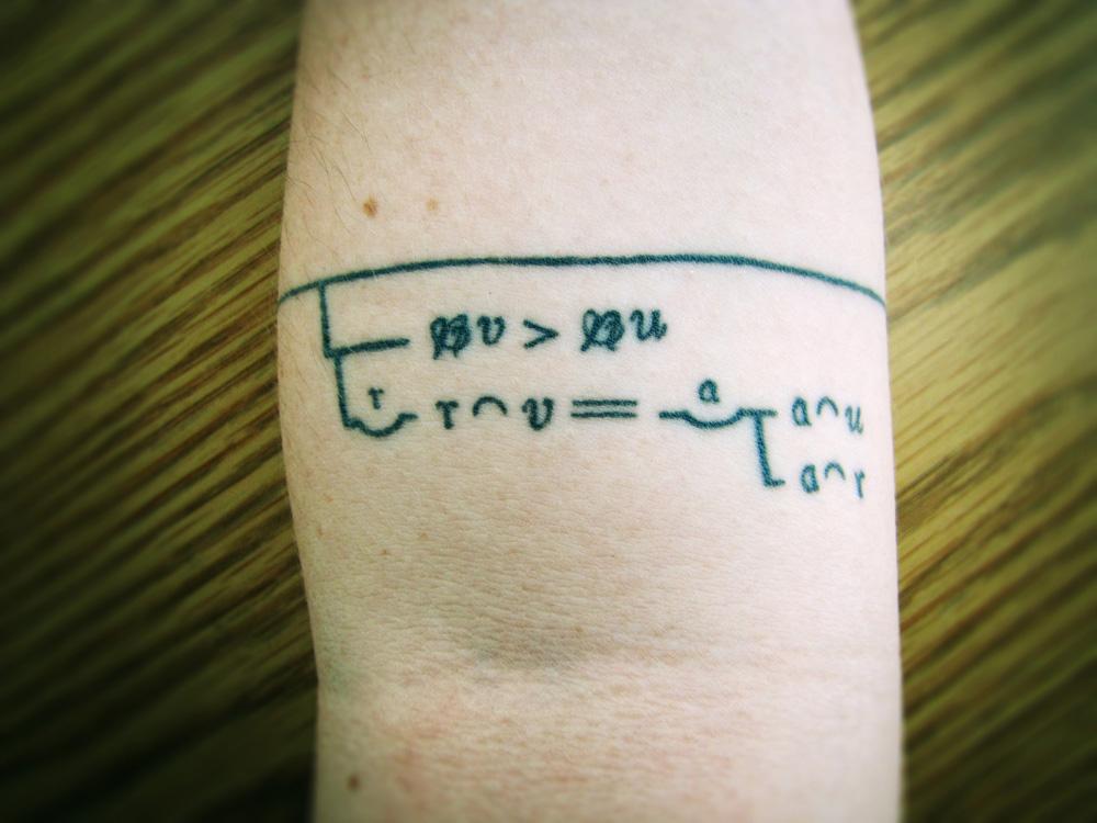 A Sketch of Science [Science Tattoo]