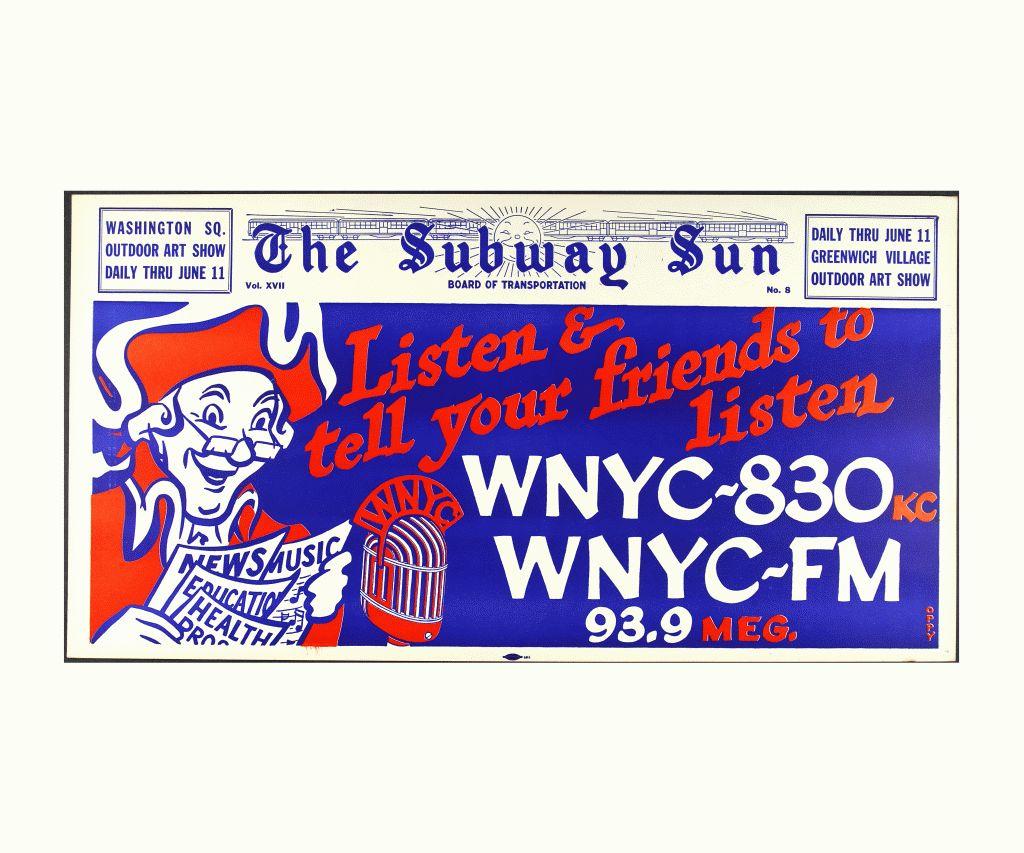 A 1950s WNYC Subway Ad By Oppy | WNYC | New York Public Radio, Podcasts ...