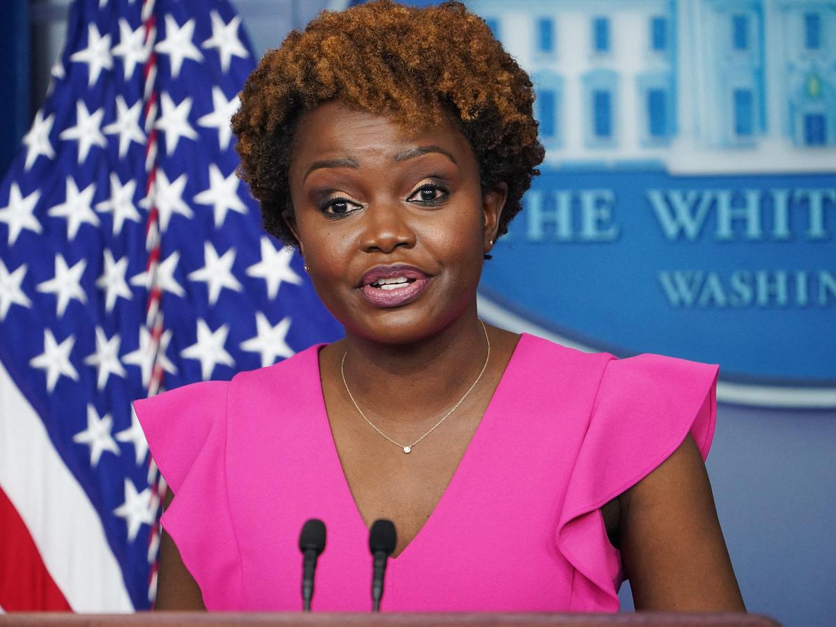 Karine Jean-Pierre holds first briefing as White House press