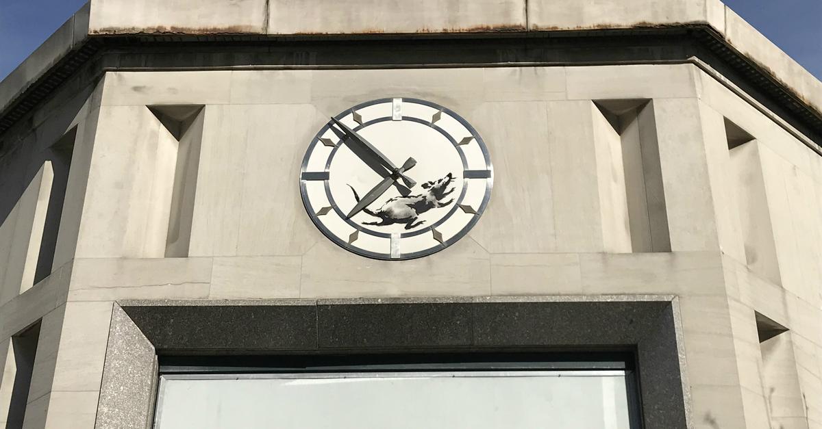 Hickory Dickory Dock, a Banksy Ran Up the Clock | WNYC News | WNYC