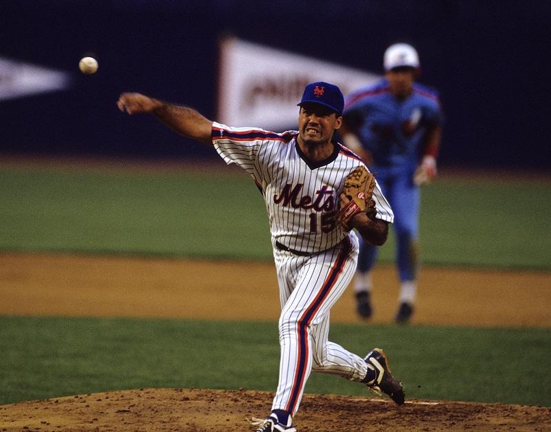 1987 Press Photo New York Mets Baseball Player Ron Darling Pitches -  hps23570