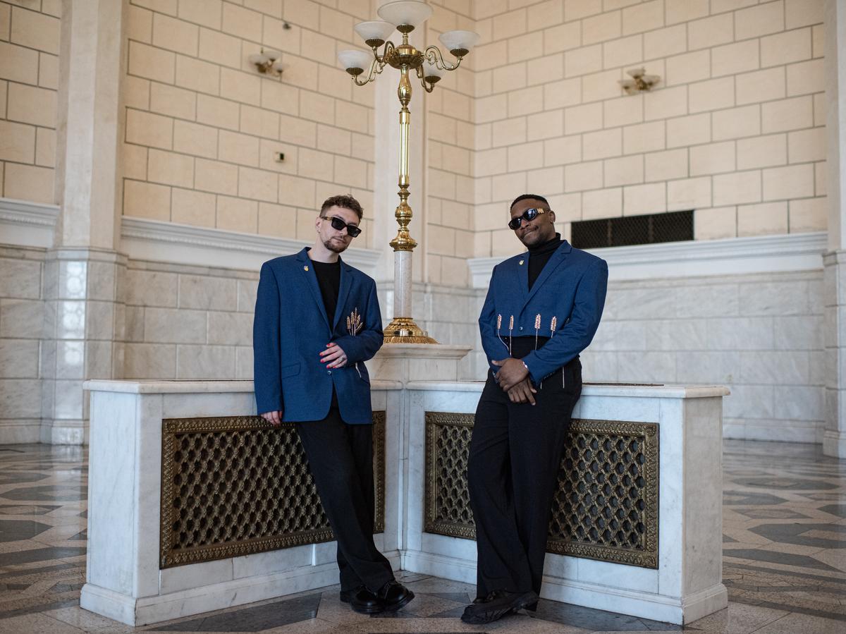 This duo rehearsed between air raid alarms. Now they're repping Ukraine ...