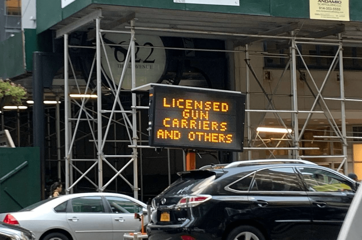 Gunfree zones New NY gun laws set to take effect WNYC New York