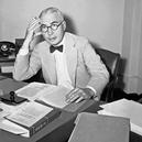 Radio Commentator Elmer Davis on June 17, 1942, as he dived into a study of the president’s executive order setting up the new Office of War Information after taking the oath as head of the agency.