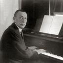 Sergei Rachmaninoff at a Steinway grand piano. Circa 1936 or earlier.