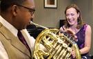 Wynton Marsalis and Sarah Willis.