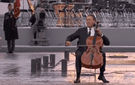 Yo-Yo Ma at the Arc de Triomphe