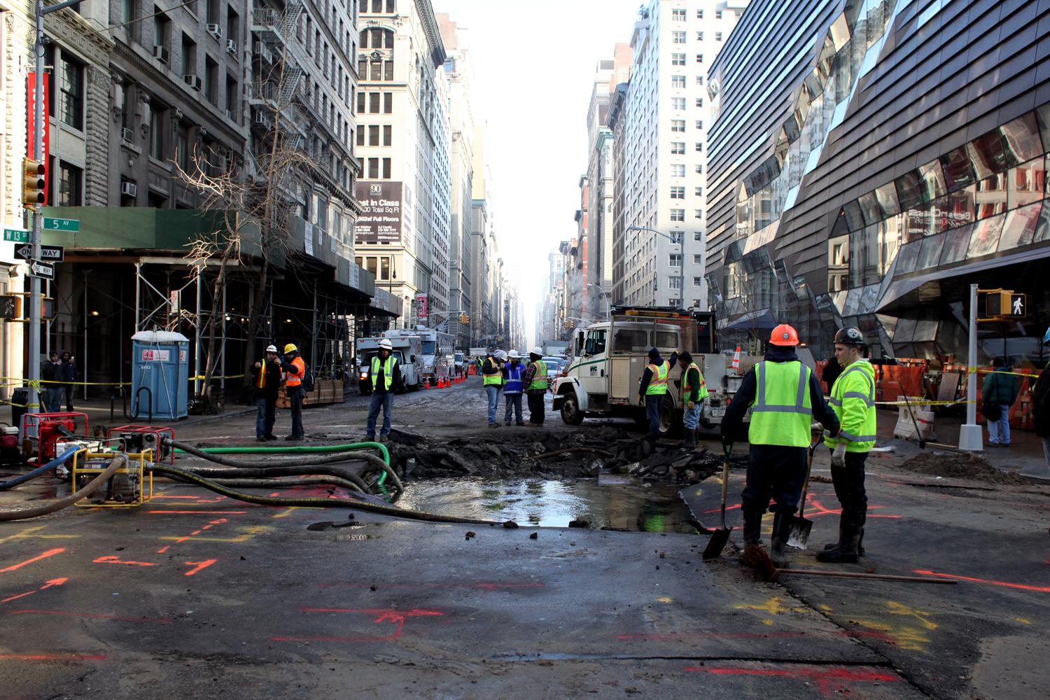 What Happens When 140YearOld Water Main Bursts WNYC New York