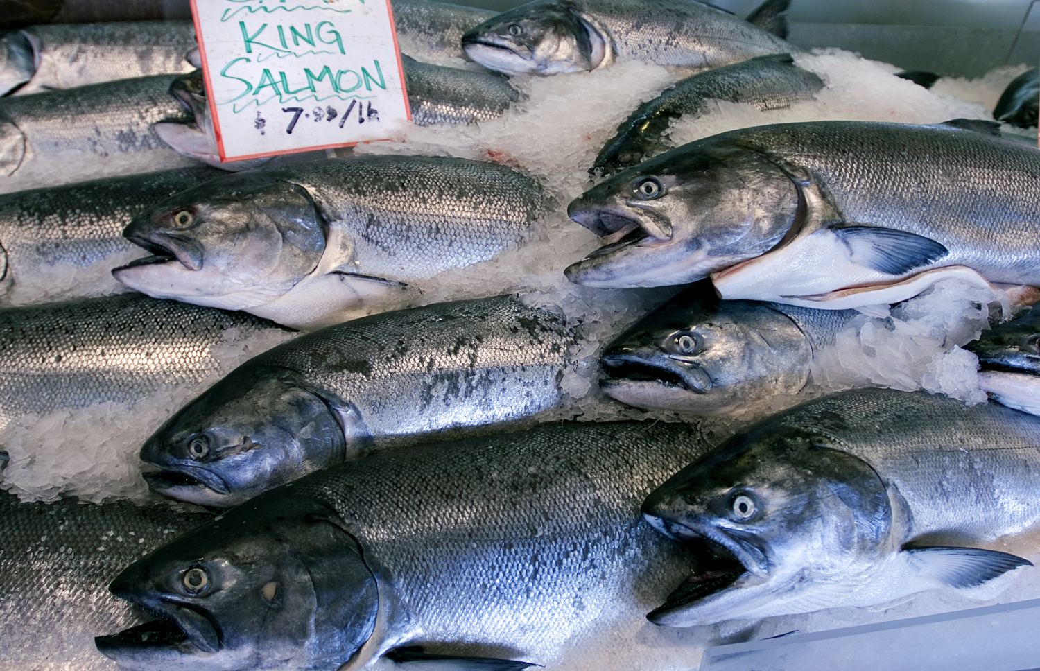 Горбуша рынок. King Salmon.