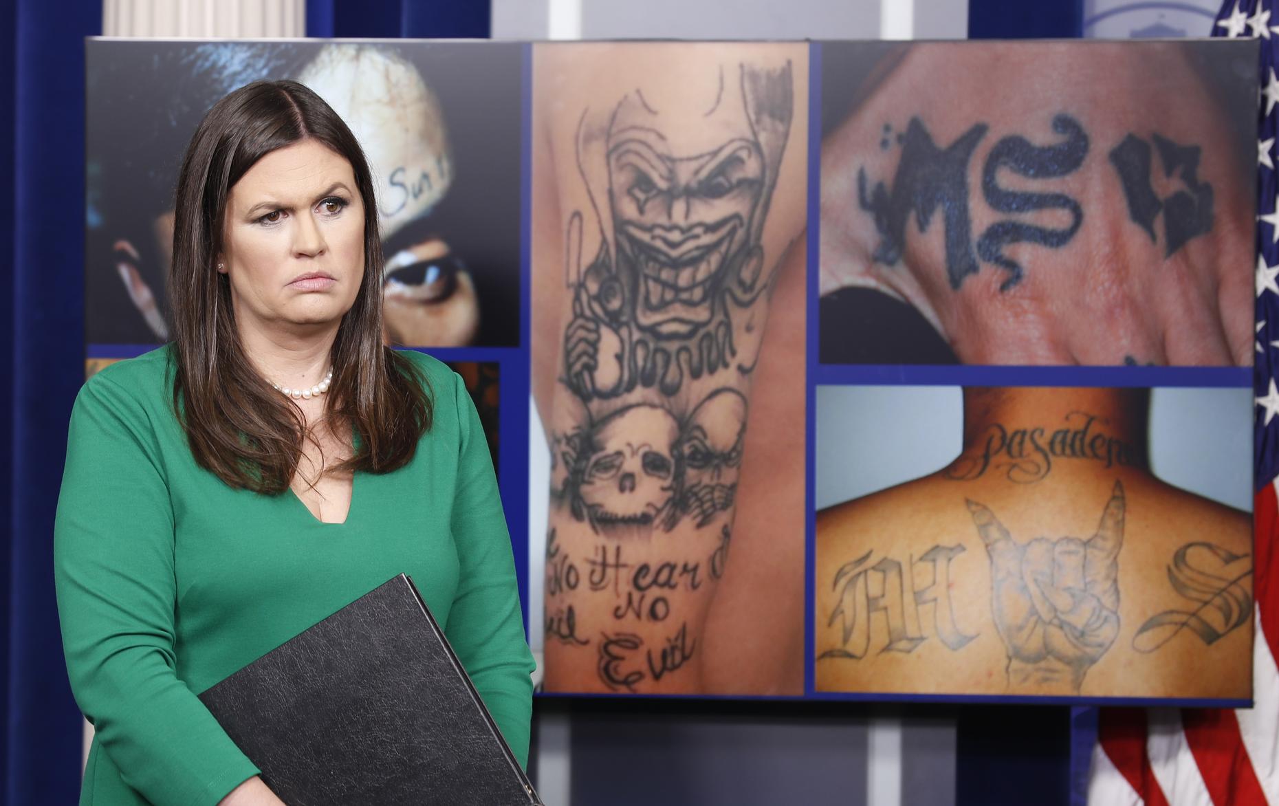 Anorak News  In photos the tattooed faces of MS13 and 18th Street gang  members