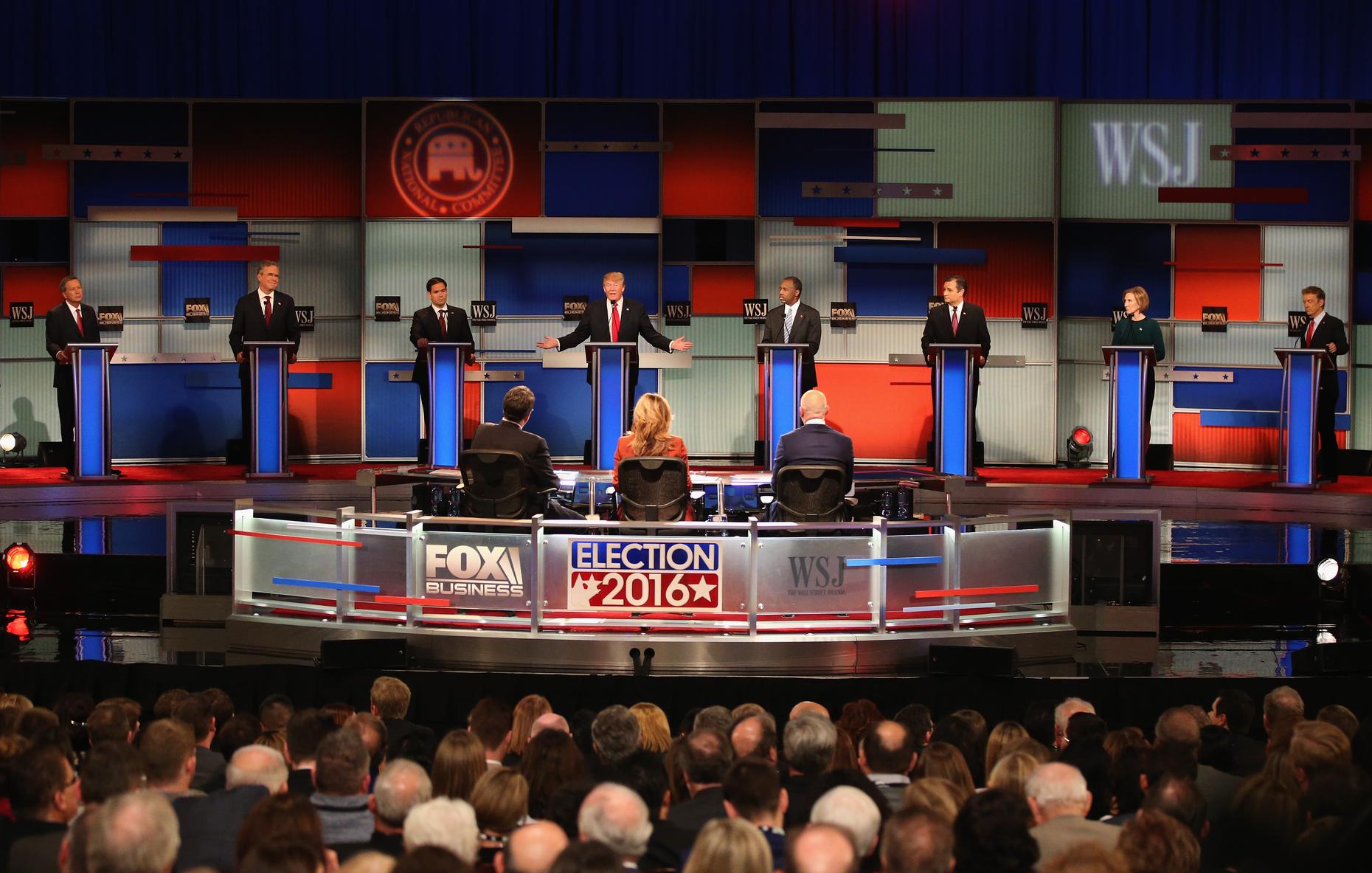 Republican Hopefuls Debate Economy and Each Other WNYC New York